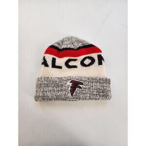 Atlanta Falcons Hat Beanie Mens Black Red White NFL Football Cuffed Knit New Era